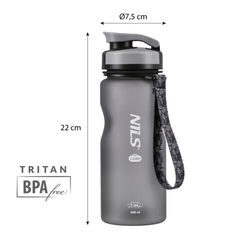 Černá Tritan láhev na vodu, objem 740 ml 2