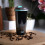 Schwarzer Thermobecher, 18 oz, isolierter Edelstahl 2