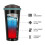 Schwarzer Thermobecher, 18 oz, isolierter Edelstahl 6