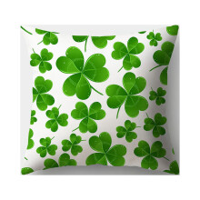 Örngott till St. Patrick's Day, 18x18, Grönt rutigt