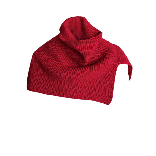 Cachecol triangular feminino de inverno em mistura de lã
