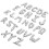 Eease Wedding Decor Letter Balloons AZ Aluminium Set 3