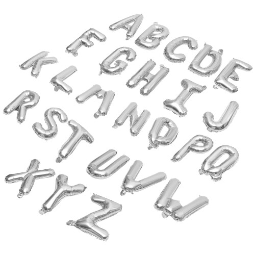 Eease Wedding Decor Letter Balloons AZ Aluminium Set 2