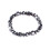 Schwarzes Eisensteinarmband, rund, 8 mm 1