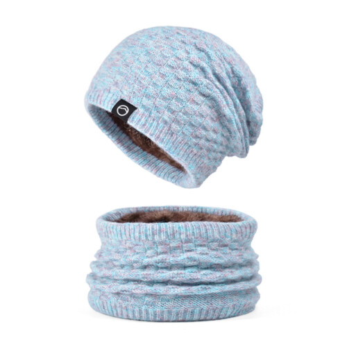 Ensemble bonnet et cache-cou d'hiver pour femmes