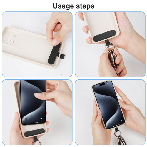 Lanière pour smartphone avec 2 patchs et charge rapide USB-C 240 W 1