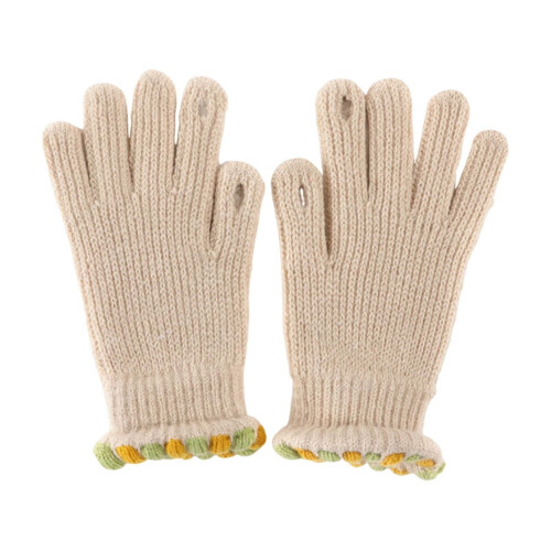 Women's Knit Solid Gloves, Wrist-Length, 1 Pair