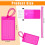 10-pack PVC-bagageetiketter för resväskor – 6,5 x 10,2 cm 2