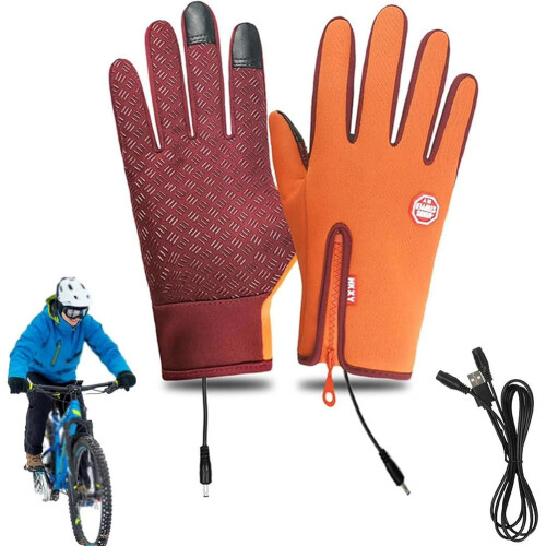 USB-opvarmede vandtætte touchscreen-handsker ML-XL 2