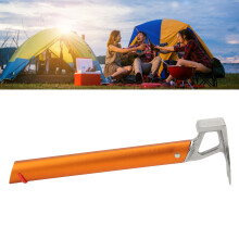 Martillo de escalada 3 en 1, herramienta para estacas de tienda, naranja