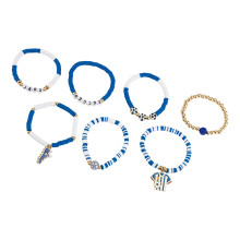 Colorful Adjustable Football Support Wristbands Set Of 7-A03