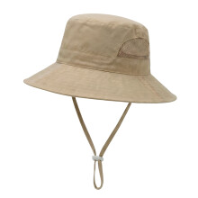 Childrens Wide Brimmed Sun Hat Soft And Breathable-Khaki