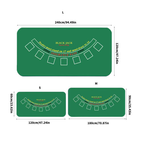 Oversized 1200x600mm Poker Mat Featuring Very Smooth Top And-S 2