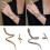 Gotische slangenarmband en ringenset 2