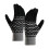 Schwarze Thermostrick-Handschuhe mit Touchscreen-Funktion, Einheitsgröße 3