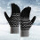 Schwarze Thermostrick-Handschuhe mit Touchscreen-Funktion, Einheitsgröße 1