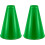 Mégaphone vert en plastique pour encourager (2 pièces) 1