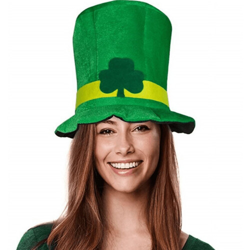 Samt-Koboldhut mit Kleeblatt zum St. Patrick's Day
