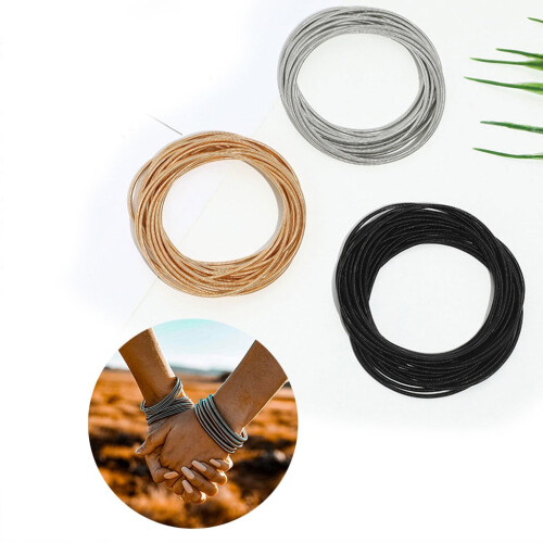 Set brățări spiralate din oțel carbon – 50 buc., 1