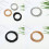 Set brățări spiralate din oțel carbon – 50 buc., 4