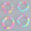 Princess Beaded Bracelet Set Pearl Bead 10 pcs 4