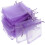 Sachets cadeaux en organza violet à cordon (50 pièces) 1