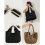 Bolsa tote com chaveiro em couro vegano, 50 x 60 cm (20 x 24 polegadas) 5