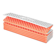 Foldable Tourist Mat, Aluminum Edge, 195 cm, Orange