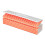 Foldable Tourist Mat, Aluminum Edge, 195 cm, Orange 1