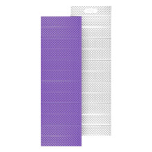 Opvouwbare toeristenmat, aluminium rand, 195 cm, paars
