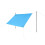 Camping Tarp 230x140 cm, Blue 1