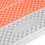 Foldable Tourist Mat, Aluminum Edge, 195 cm, Orange 5