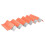 Foldable Tourist Mat, Aluminum Edge, 195 cm, Orange 6