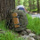 Camping-Sitzmatte, 40 cm, Aluminium-Polster, braun 2