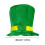 Samt-Koboldhut mit Kleeblatt zum St. Patrick's Day 3
