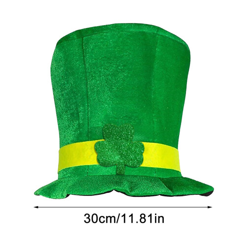 Samt-Koboldhut mit Kleeblatt zum St. Patrick's Day 2