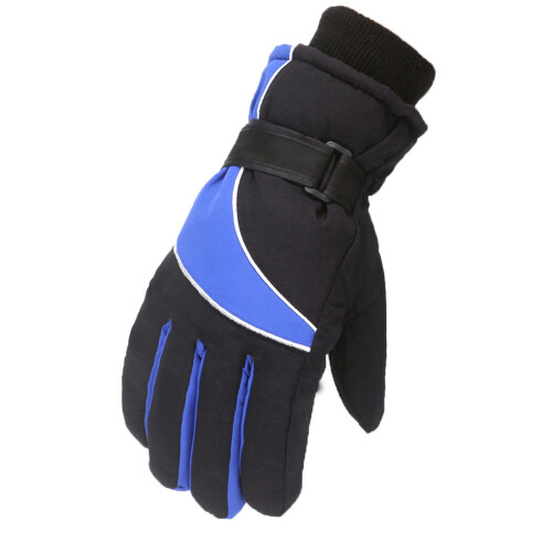 Blaue, wasserdichte Thermohandschuhe für den Winter, Einheitsgröße 1