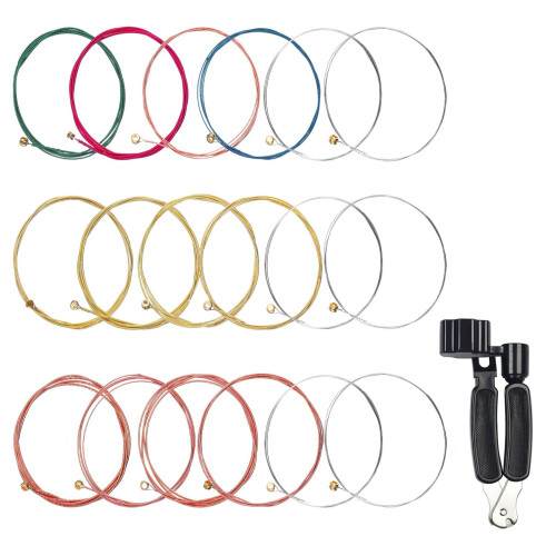 Acoustic Guitar Strings with 3 In 1 String-3 colorful strings 1