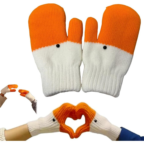 Strickhandschuhe von Silly Goose mit Fleecefutter