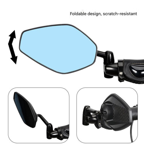 Bicycles 360 Degree Rotatable Handlebars Rearview Reflector 1