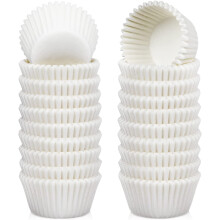 Mini pirottini per cupcake, naturali, antigrasso, confezione da 300 pezzi
