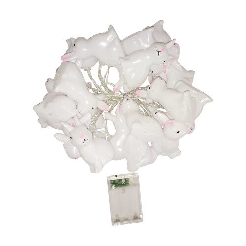 Paashaas LED-lichtslinger 59 inch wit 2