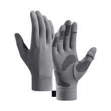 Konvertible vinterhandsker med touchskærm, unisex, M, grå