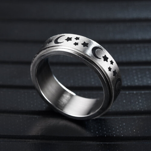 Drehbarer Angstring aus Edelstahl 1