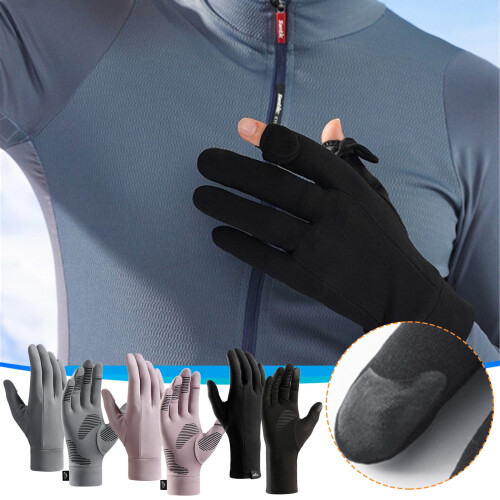 Thermische, winddichte Touchscreen-Handschuhe, lila 1