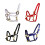 Leather Horse Bridle Headstall With Rusts Resistant-Blue L 2