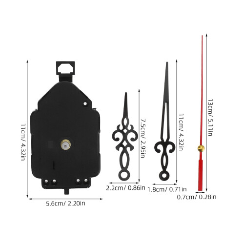 Quartz Pendulum Clock Movement Kit with Hands 1