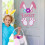 Easter Wall Stickers Cartoon Chicken Decals Detachable Felt 5