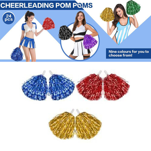 Luchtigere cheerleaderpompons Cheerleaderpompons-wit rood 2