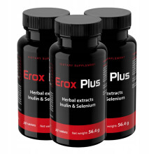 3x EROX PLUS - TEHOKAS TOIMINTA POTENTIAATION, EREKTION JA LIDIBOn PARANTAMISEKSI 30 kapselia.
